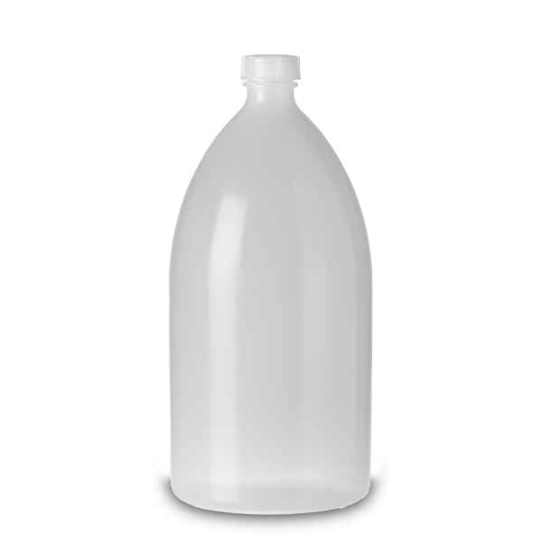 3000 ml Laborflasche LDPE natur RD 32 rund