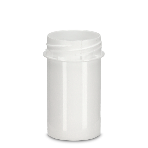 25 ml Schraubdeckeldose PP weiß rund