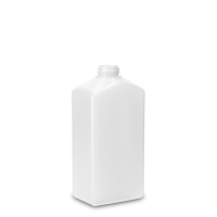 500 ml Vierkantflasche HDPE natur RD 28 rechteckig