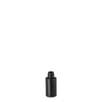 30 ml Rundflasche HD/LD PE schwarz RD 18 zylindrisch