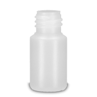 10 ml Rundflasche HDPE natur RD 18 zylindrisch