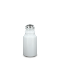 10 ml Tropfflasche Glas weiß 18/410 rund