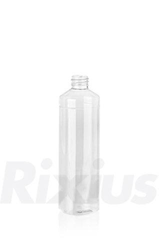 500 ml Rundflasche PET klar 28/410 zylindrisch
