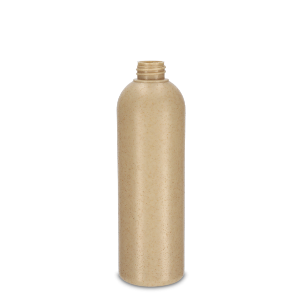 500 ml Rundflasche - Weizenstroh - Gew. 28/410 - ohne Verschluss