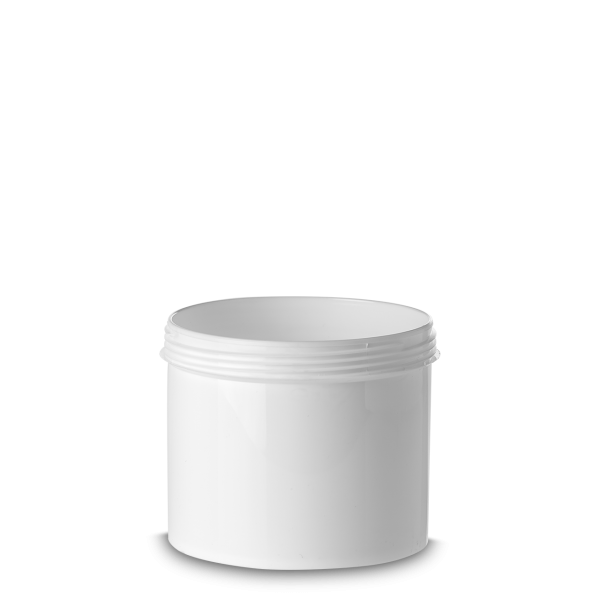 500 ml Zylindrische Dose HDPE weiß RD 100 rund