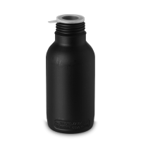 500 ml Rundflasche HDPE schwarz RD 45 rund
