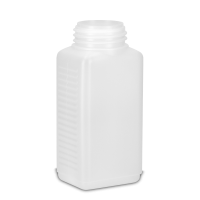 200 ml Vierkantflasche HDPE natur RD 40 rechteckig