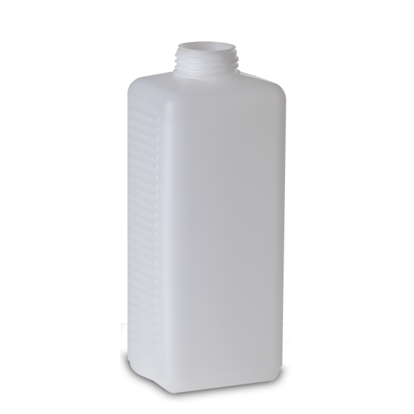 1000 ml Vierkantflasche HDPE natur RD 40 rechteckig