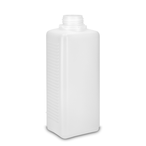 1000 ml Vierkantflasche HDPE natur OV 40 rechteckig