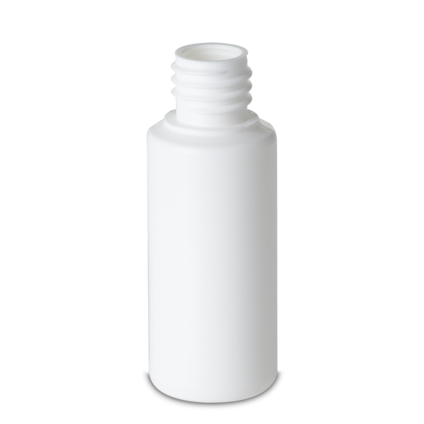 30 ml Rundflasche HD/LD PE weiß RD 18 zylindrisch