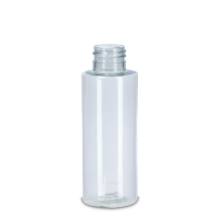 100 ml Rundflasche rPET natur 24/410 zylindrisch