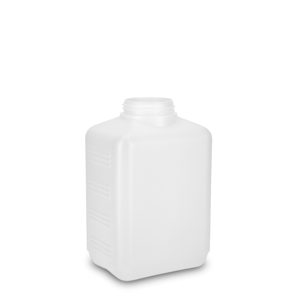 1500 ml Vierkantflasche HDPE natur RD 60 eckig