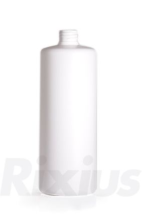 1000 ml Rundflasche HDPE weiß 28/410 zylindrisch