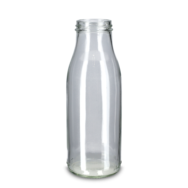 500 ml Saftflasche Glas klar TO 48 rund