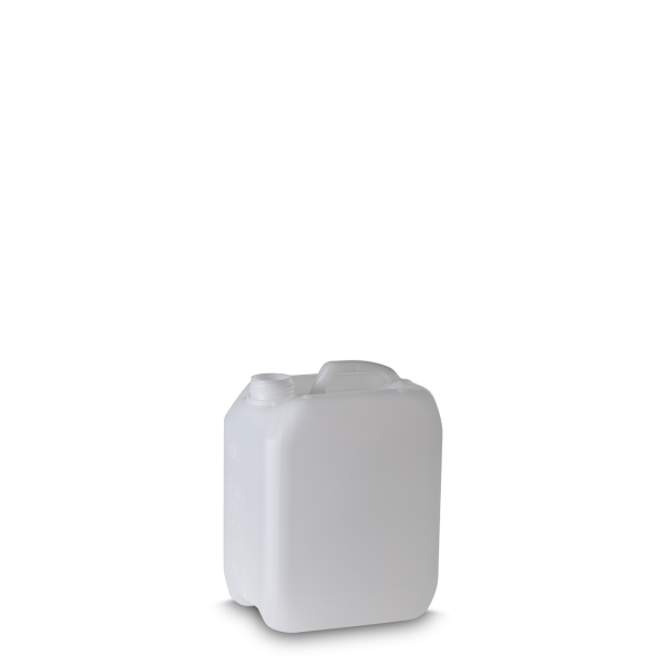2.5 Liter Kunststoffkanister HDPE natur RD 45 rechteckig - Gewicht 130g