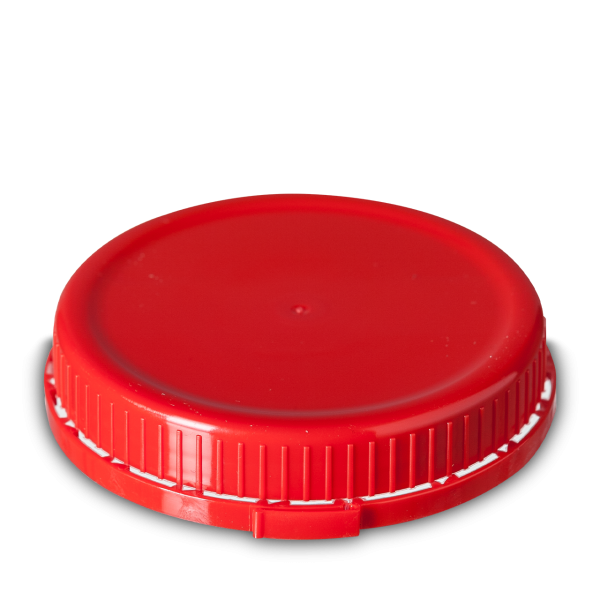 Schraubdeckel für Dosen HDPE rot OV 96
