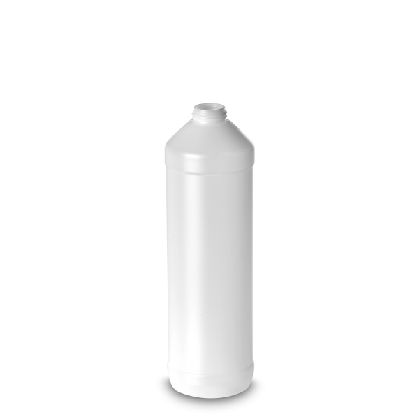 750 ml Rundflasche HDPE natur RD 28 zylindrisch
