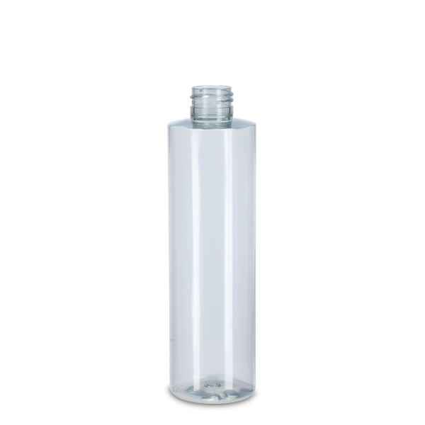 250 ml PET Flaschen rPET natur 24/410 zylindrisch