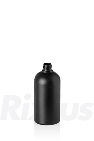 1000 ml Rundflasche HDPE schwarz RD 25 rund