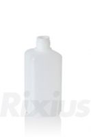 100 ml Vierkantflasche HDPE natur RD 18 rechteckig
