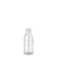 100 ml Enghalsglas Glas klar GL 22 rund