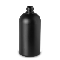 500 ml Rundflasche HDPE schwarz RD 25 rund