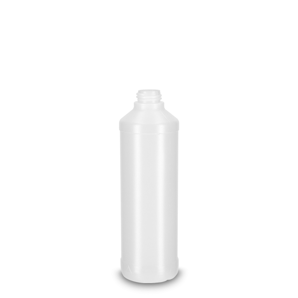 500 ml Rundflasche HDPE natur RD 28 rund