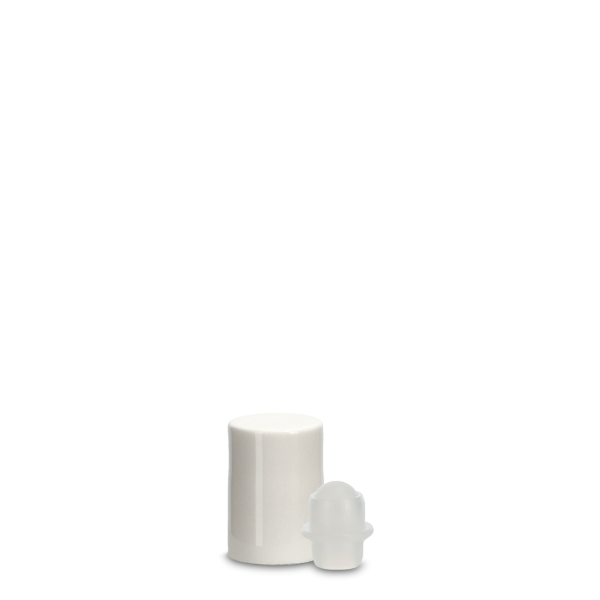 Roll-On - LDPE - natur - GL 18 - mit weißer Kappe