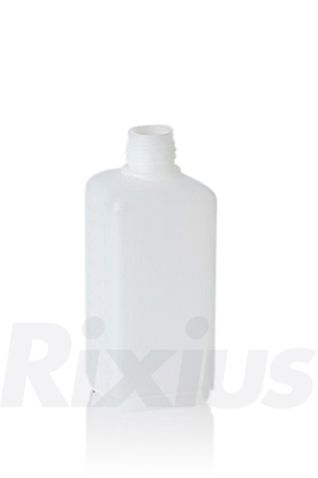 100 ml Vierkantflasche HDPE natur RD 18 rechteckig