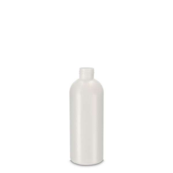 250 ml Rundflasche HDPE natur 24/410 zylindrisch