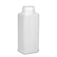250 ml Vierkantflasche HDPE natur RD 40 rechteckig
