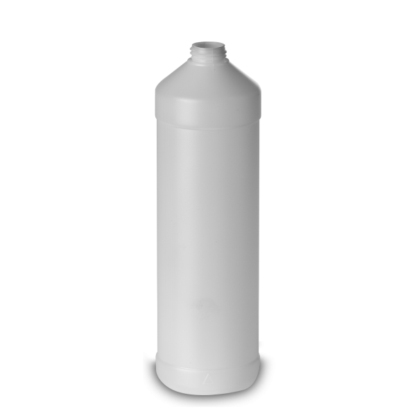 1000 ml Rundflasche HDPE natur RD 28 zylindrisch