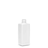 250 ml Vierkantflasche HDPE weiß RD 25 rechteckig