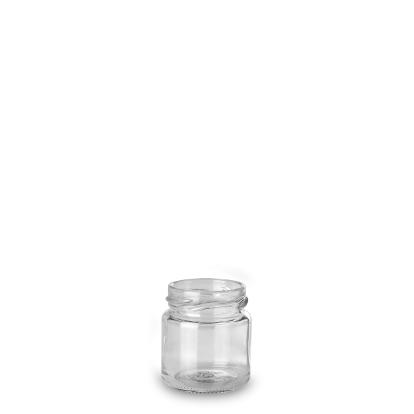 50 ml Konservenglas Glas klar GL 43 rund