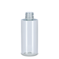 150 ml Rundflasche rPET natur 24/410 zylindrisch