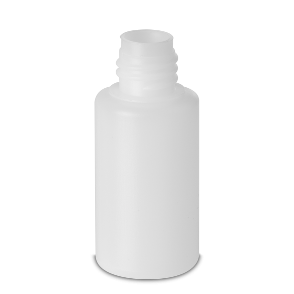 30 ml Rundflasche HDPE natur RD 18 zylindrisch