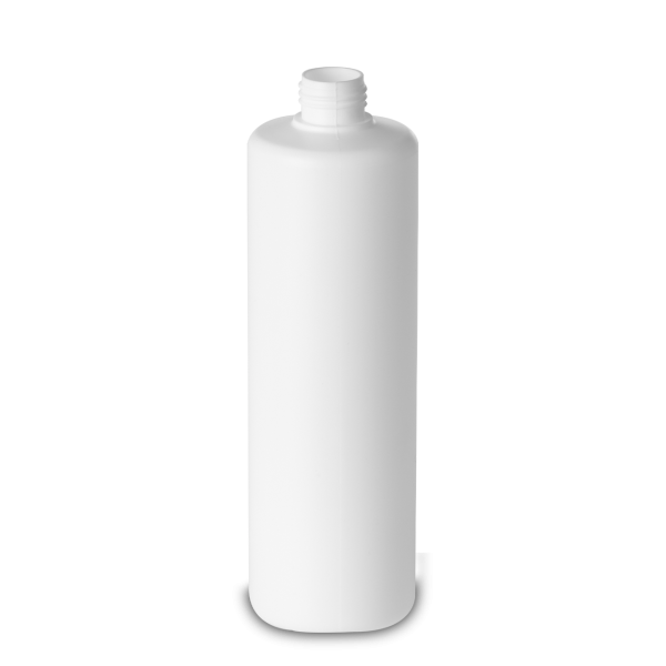 500 ml Rundflasche HDPE weiß RD 25 zylindrisch