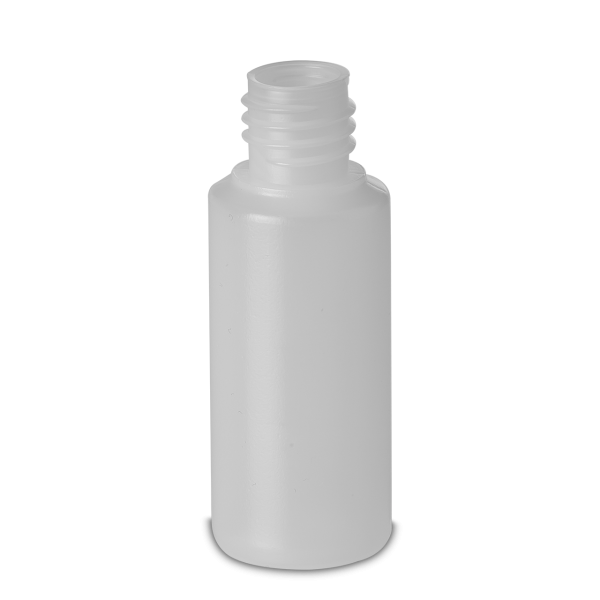 30 ml Rundflasche HD/LD PE natur RD 18 zylindrisch