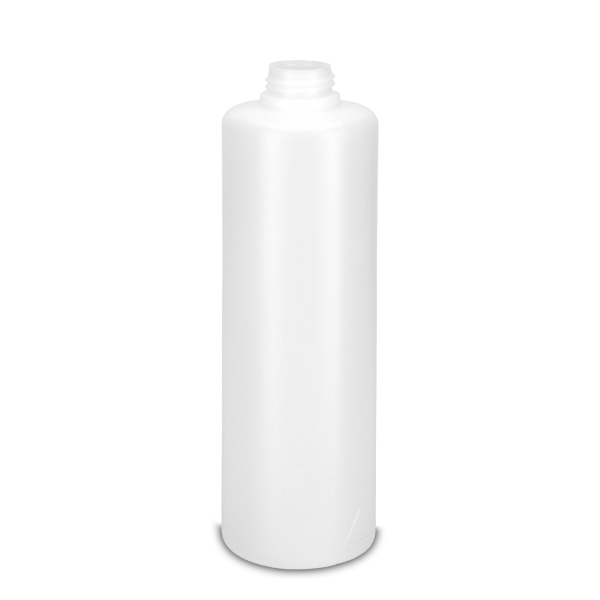 500 ml Rundflasche HDPE natur RD 28 zylindrisch