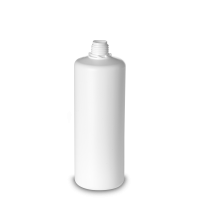1000 ml Rundflasche HDPE weiß OV 28 zylindrisch
