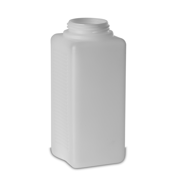 1000 ml Spenderflasche HDPE natur RD 60 eckig