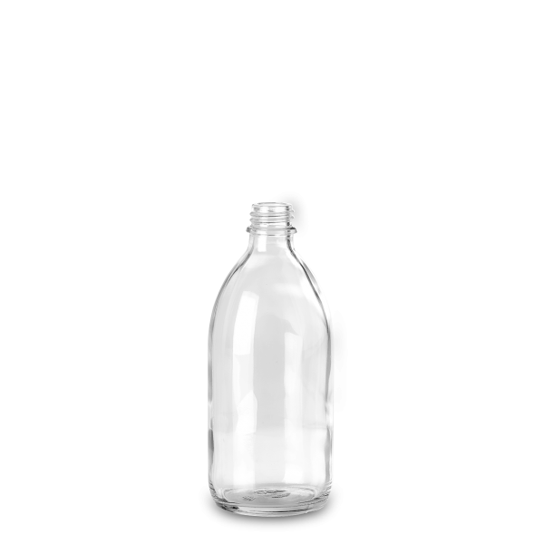 250 ml Enghalsglas Glas klar GL 22 rund