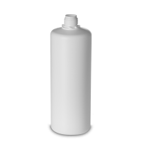 1000 ml Rundflasche HDPE weiß OV 28 zylindrisch
