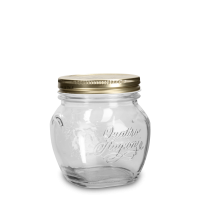 500 ml Marmeladenglas Glas klar - Typ "Anfora" - incl. Schraubdeckel
