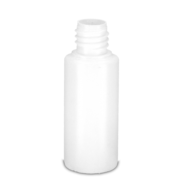 30 ml Rundflasche HDPE weiß RD 18 zylindrisch