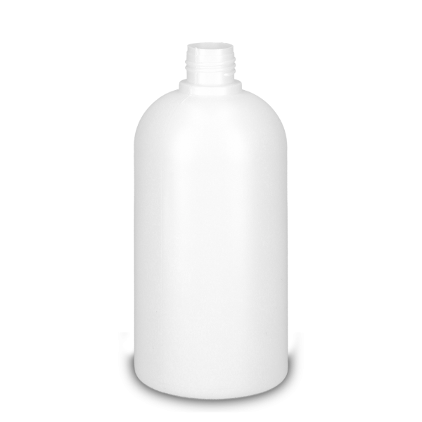 500 ml Rundflasche HDPE weiß RD 25 rund