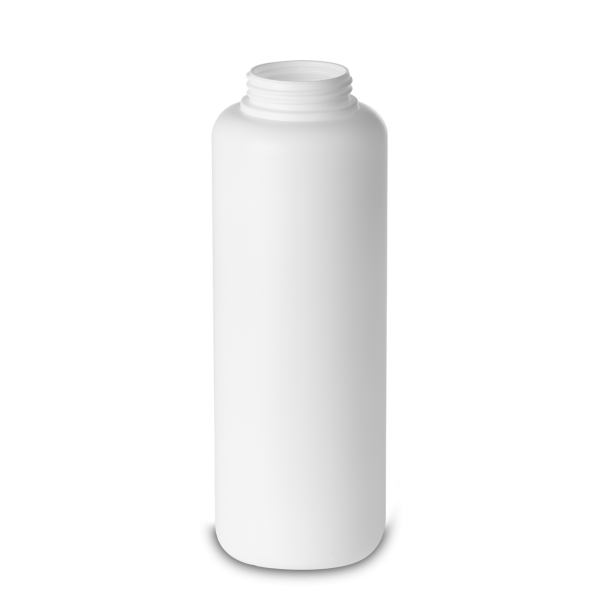 1000 ml Rundflasche HDPE weiß RD 50 zylindrisch