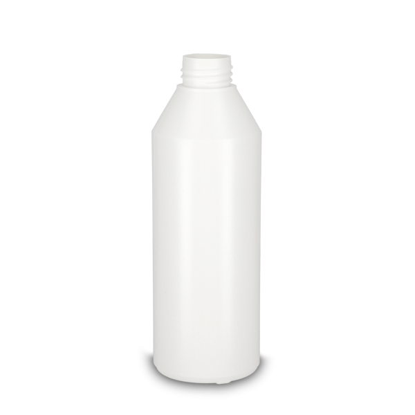 500 ml Rundflasche HD/LD PE weiß RD 32 zylindrisch