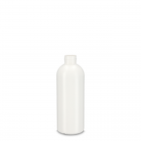 250 ml Rundflasche HDPE weiß 24/410 Rundschulter