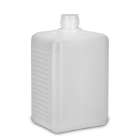 600 ml Vierkantflasche HDPE natur RD 25 rechteckig